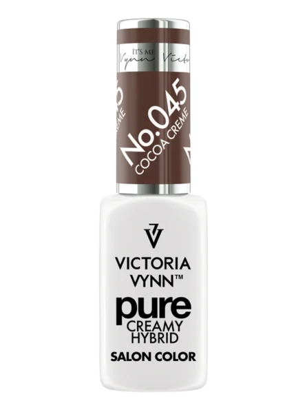 Best Walnut Brown Nails Victoria VYNN Pure Creamy Hybrid 045 Cocoa Creme