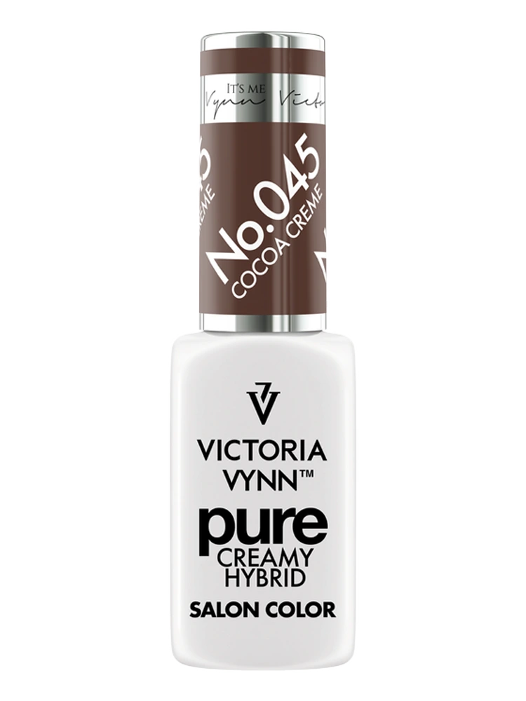 Pure Creamy Hybrid Gel Polish No. 045 Cocoa Creme 2 Best Walnut Brown Nails Victoria VYNN Pure Creamy Hybrid 045 Cocoa Creme