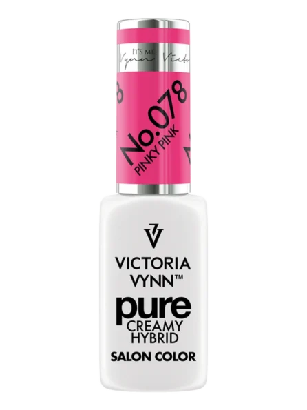 Most Cute Pink Nails Victoria VYNN Pure Creamy Hybrid 078 Pinky Pink
