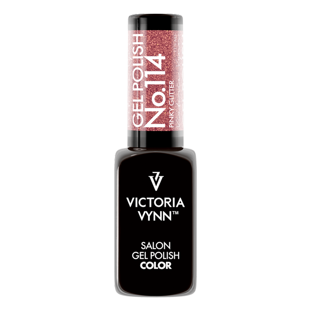 Salon Gel Polish 114 Pink Glitter