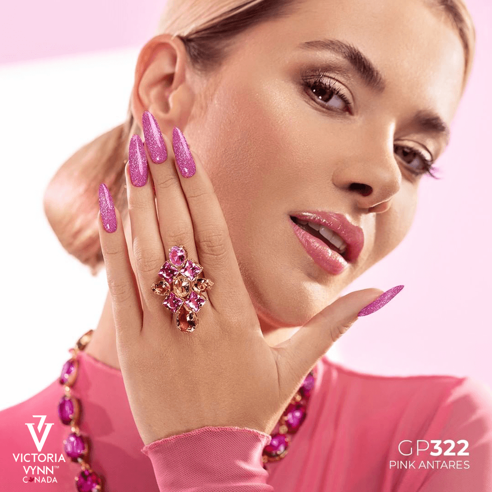 Salon Gel Polish No. 322 Pink Antares 4 Salon Gel Polish 322 Pink Anthares 1 1