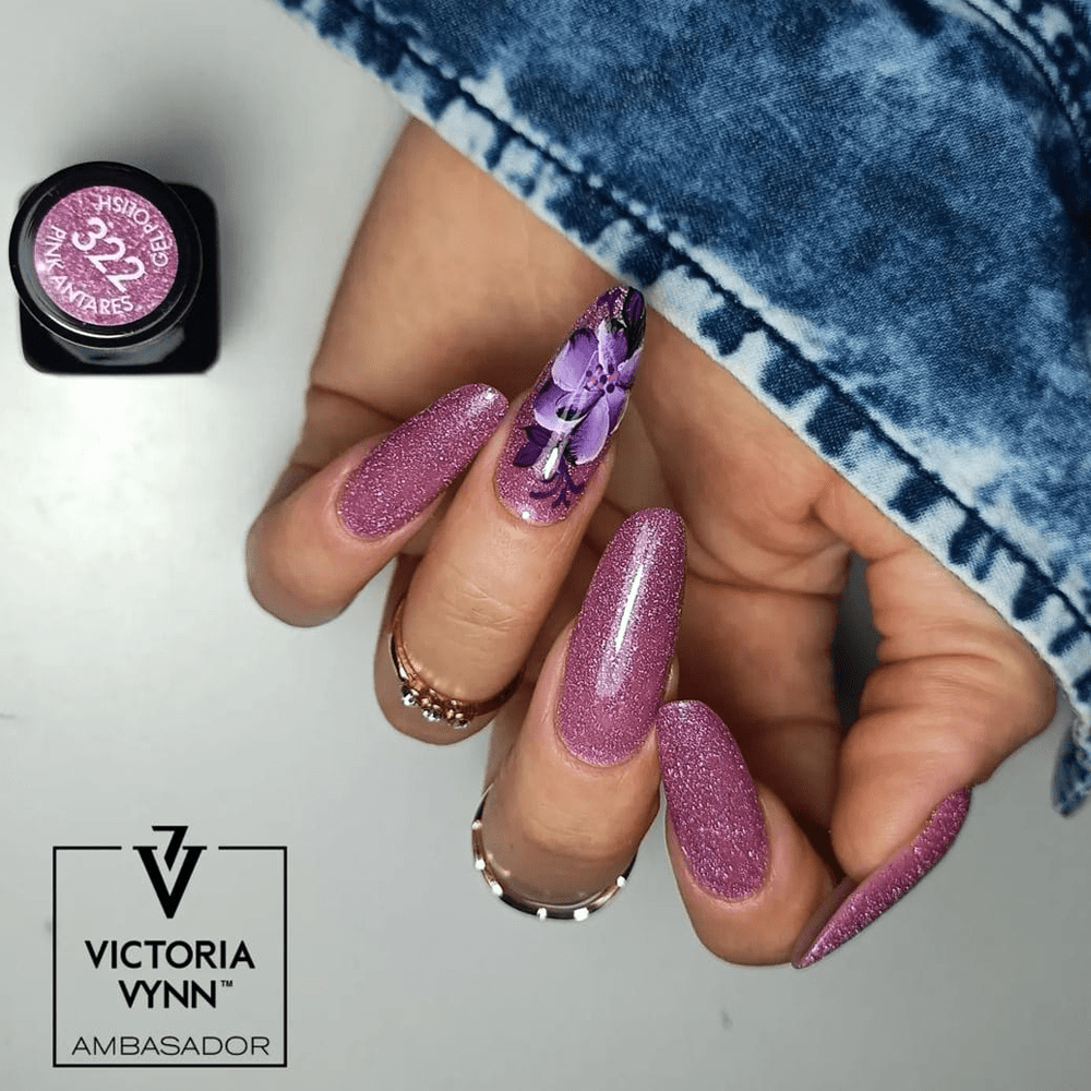 Salon Gel Polish No. 322 Pink Antares 8 Salon Gel Polish 322 Pink Anthares 1 2