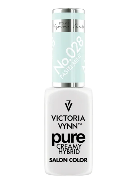 Sweet Pastel Green Nails Victoria VYNN Pure Creamy Hybrid 028 Pastel Mint