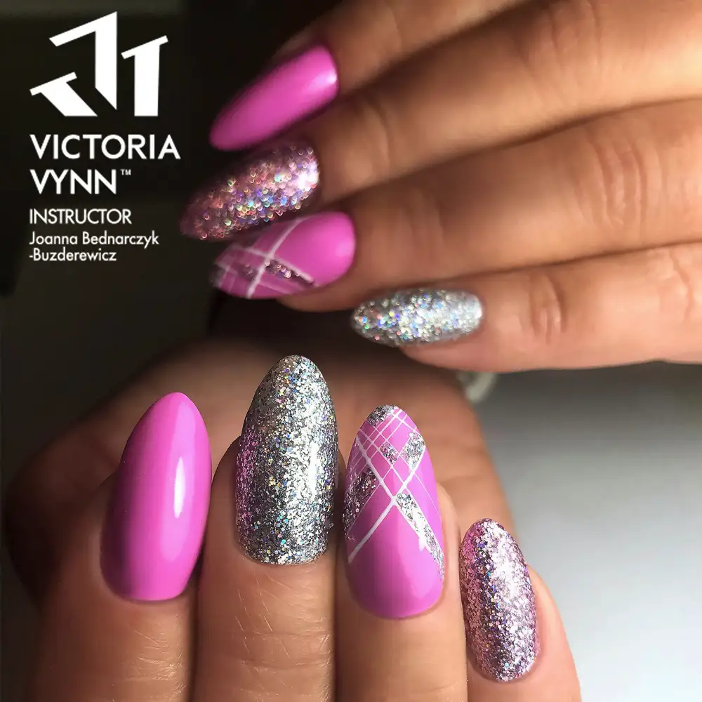 Silver glitter gel nail polish 1 1