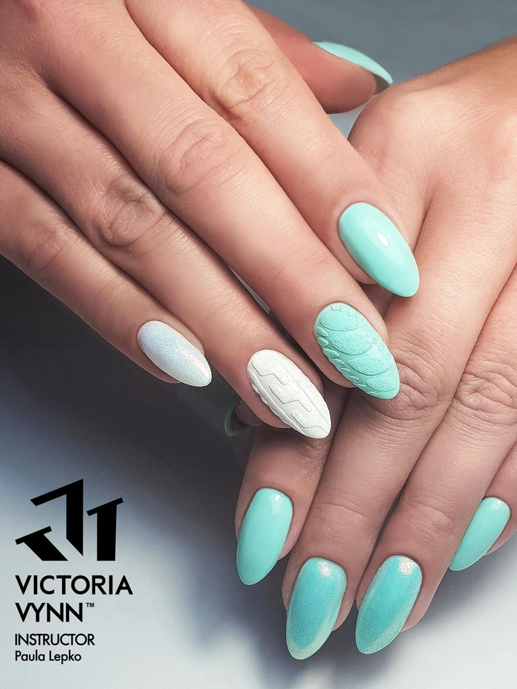 Sweet Pastel Green Nails Victoria VYNN Pure Creamy Hybrid 028 Pastel Mint 1 1