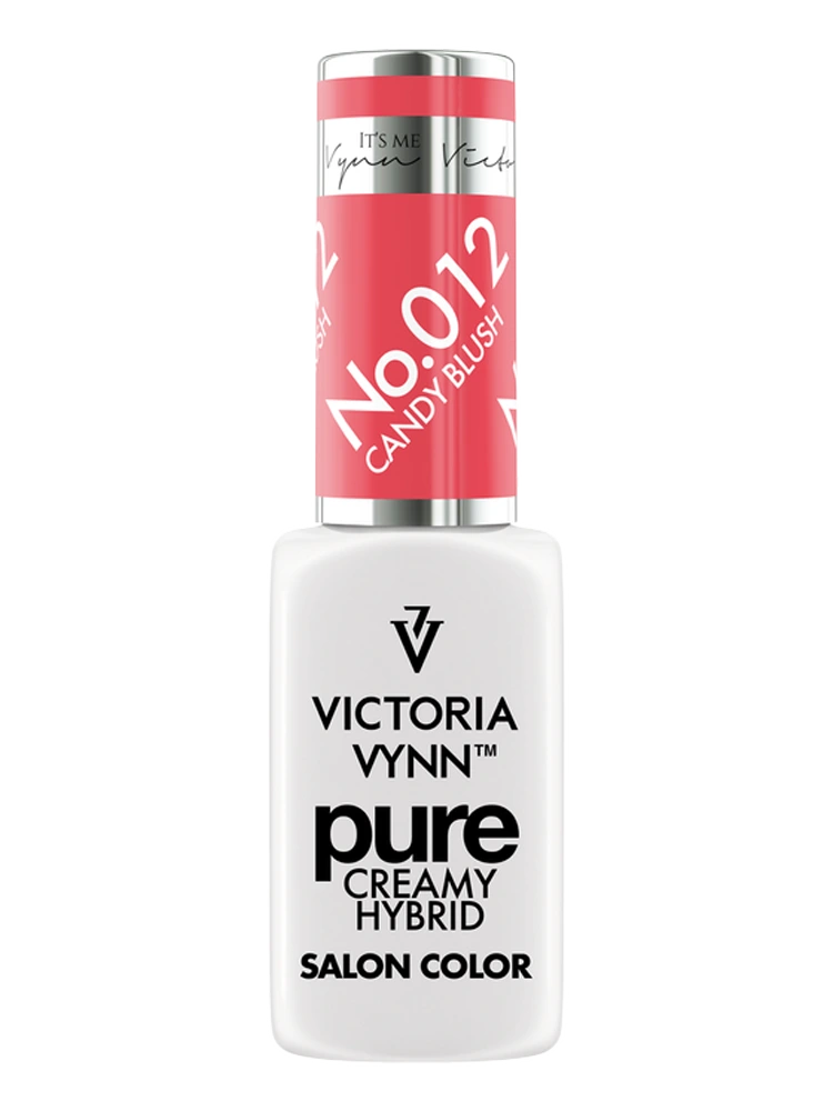 Sweet Pink Red Nails Victoria VYNN Pure Creamy Hybrid 012 Candy Blush
