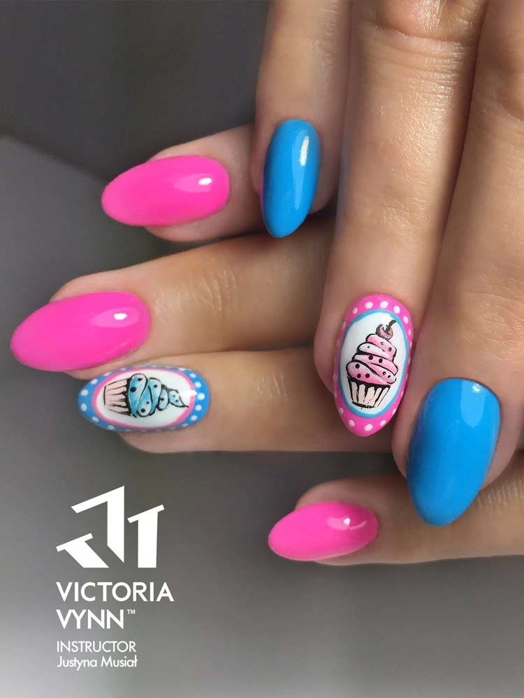 best hot bright pink nails victoria vynn pure creamy hybrid 014 rose time 1 1