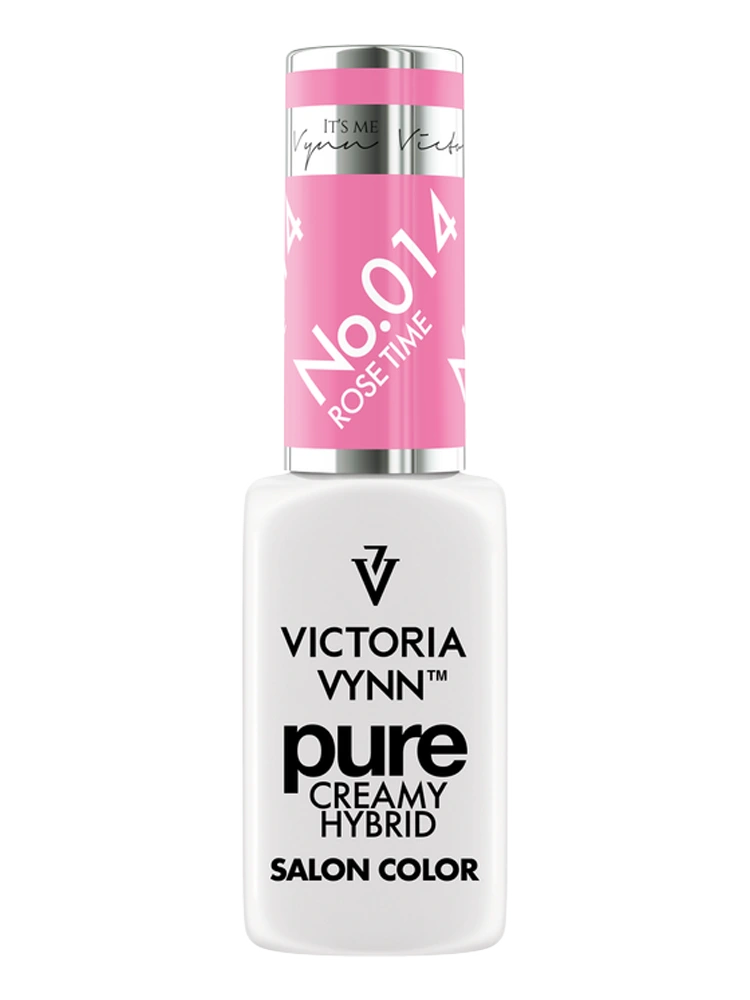 best hot bright pink nails victoria vynn pure creamy hybrid 014 rose time 1 7