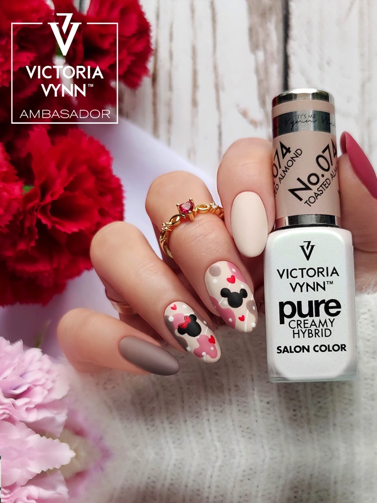 Pure Creamy Hybrid Gel Polish No. 074 Toasted Almond 8 best nude pink nails Victoria VYNN Pure Creamy Hybrid Toasted Almond 074 1 8