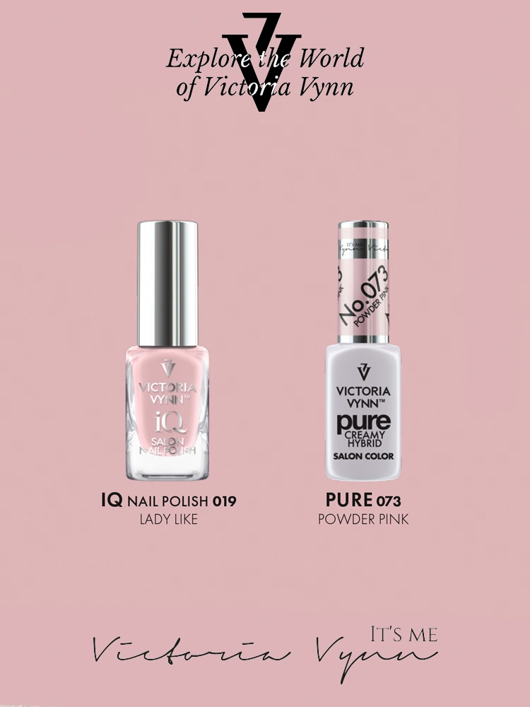 Pure Creamy Hybrid Gel Polish No. 073 Powder Pink 14 best powdery pink nails Victoria VYNN Pure Creamy Hybrid 073 Powder Pink 1 1