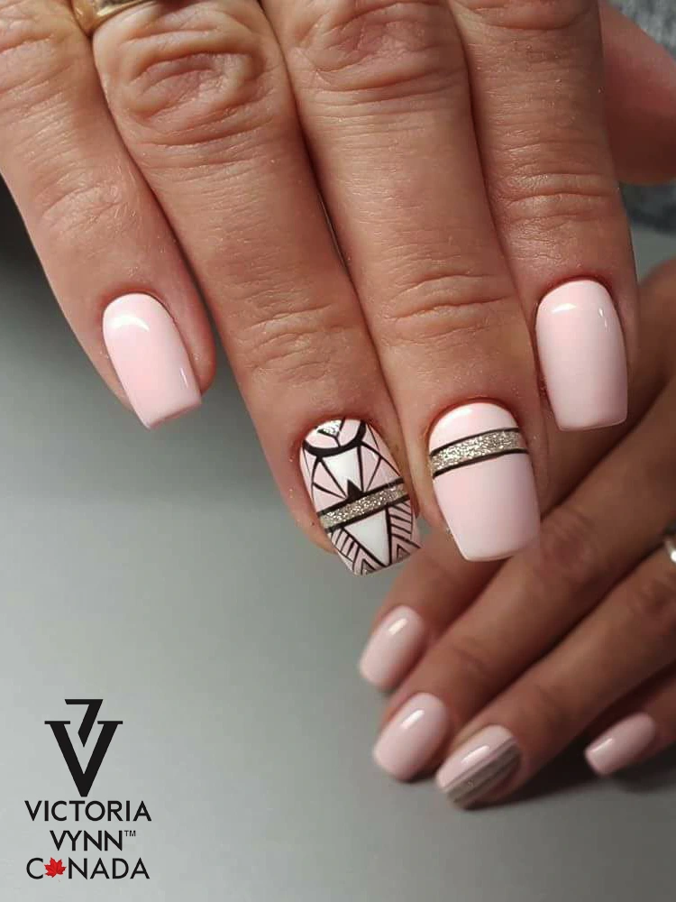 Pure Creamy Hybrid Gel Polish No. 073 Powder Pink 4 best powdery pink nails Victoria VYNN Pure Creamy Hybrid 073 Powder Pink 1 2