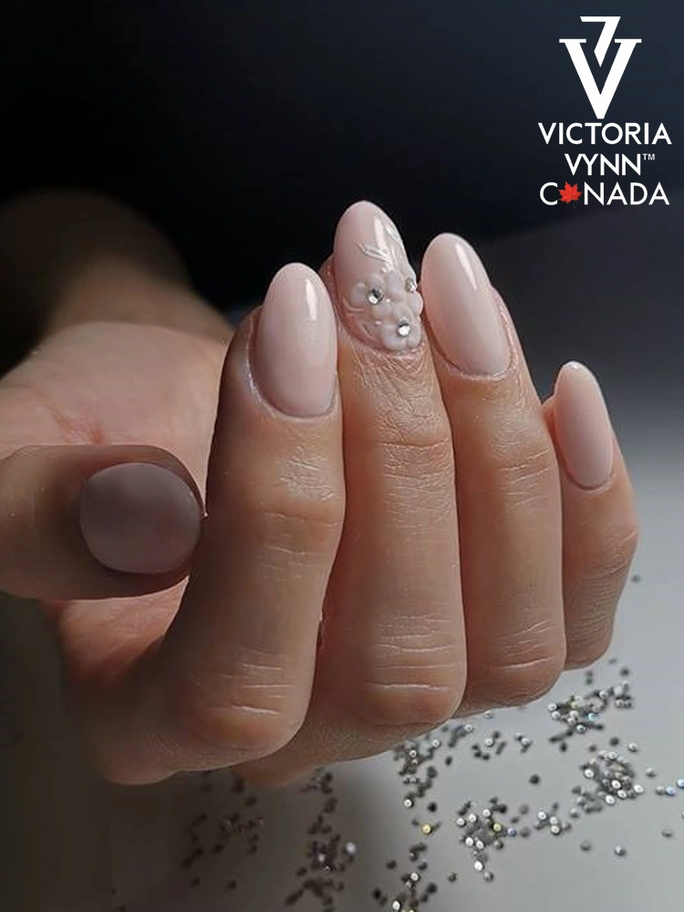 Pure Creamy Hybrid Gel Polish No. 073 Powder Pink 10 best powdery pink nails Victoria VYNN Pure Creamy Hybrid 073 Powder Pink 1 5