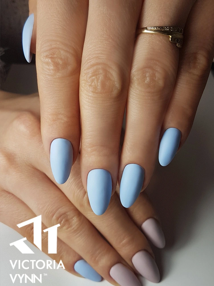 best sky light blue gel nails victoria vynn pure creamy hybrid 030 polar sky 1 1
