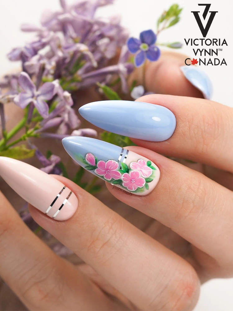 best sky light blue gel nails victoria vynn pure creamy hybrid 030 polar sky 1 2