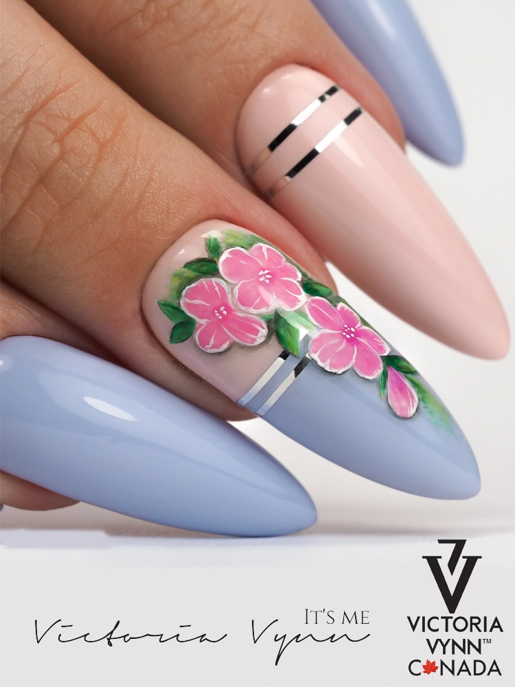 best sky light blue gel nails victoria vynn pure creamy hybrid 030 polar sky 1 3