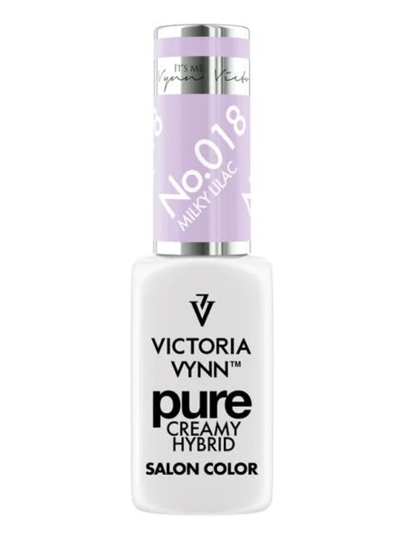 delicate pastel light purple nails Victoria VYNN Pure Creamy Hybrid 018 Milky Lilac