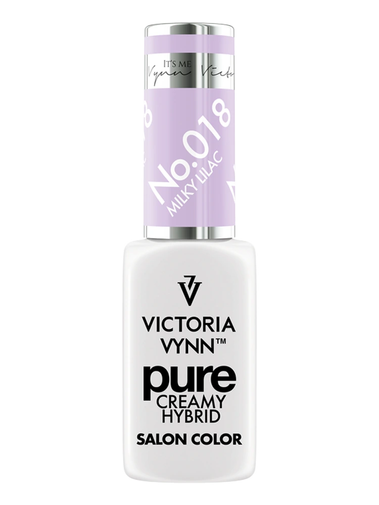 delicate pastel light purple nails Victoria VYNN Pure Creamy Hybrid 018 Milky Lilac