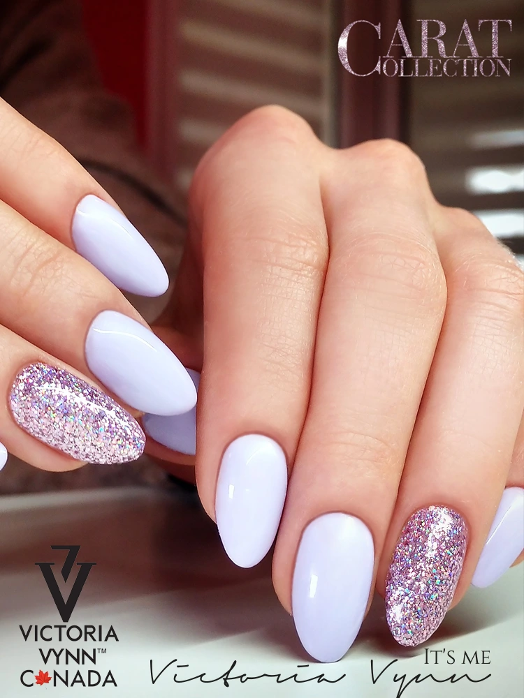 delicate pastel light purple nails Victoria VYNN Pure Creamy Hybrid 018 Milky Lilac 1 2