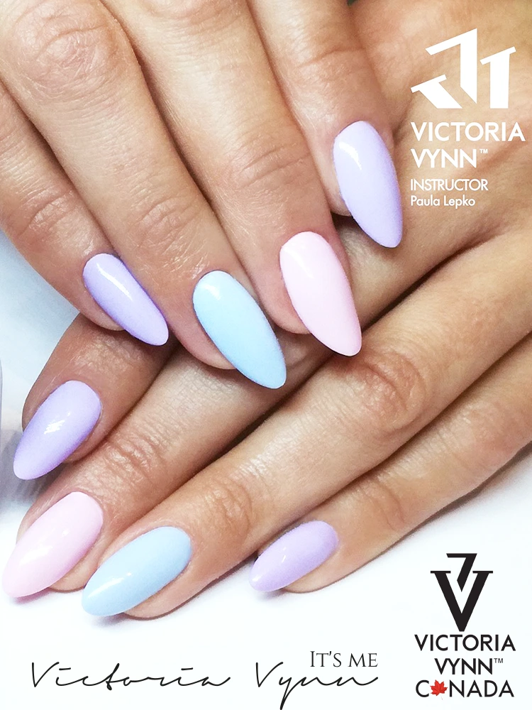 delicate pastel light purple nails Victoria VYNN Pure Creamy Hybrid 018 Milky Lilac 1 3