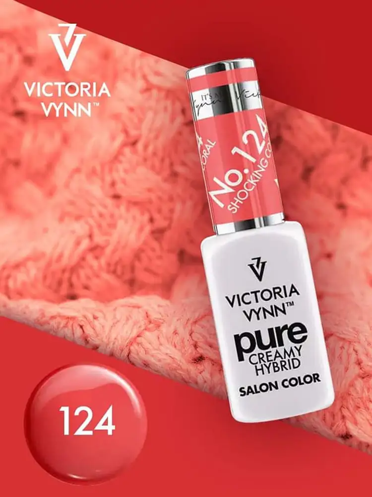 victoria vynn best shocking coral gel polish pure 124 shocking coral