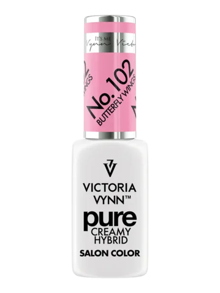 victoria vynn chamring natural pink gel polish pure creamy butterfly wings 102