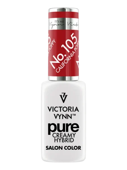 victoria vynn coca cola red nail pure creamy no. 105 california poppy