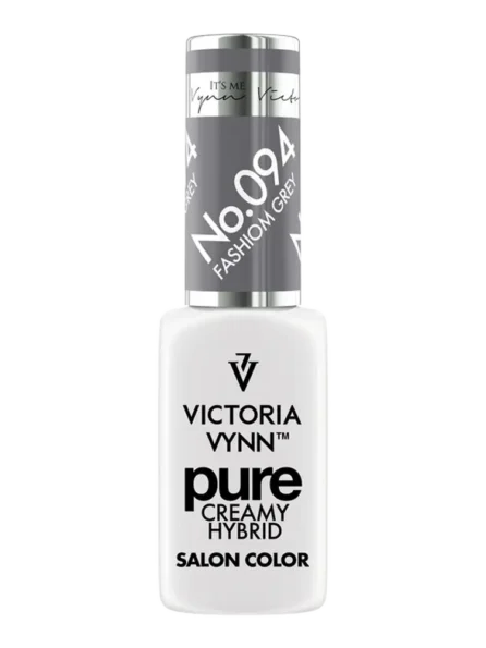 victoria vynn dark grey nails pure creamy hybrid 094 Fashion Grey