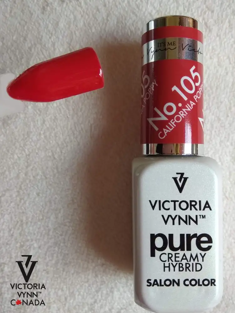 victoria vynn incredible coca cola red nail claifornia poppy no. 105