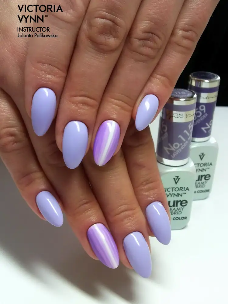 victoria vynn lavender nails gel polish lavender mist no. 115