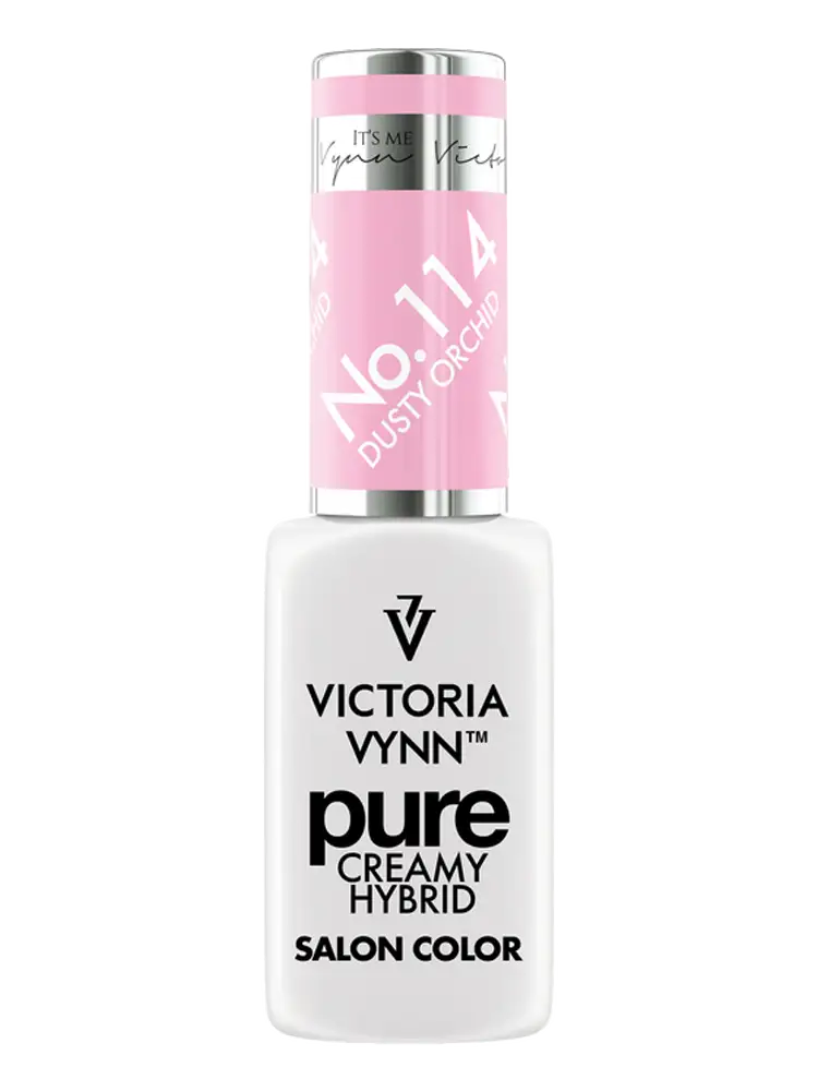 victoria vynn pure creamy hybrid light pink gel polish no. 114 dusty orchid