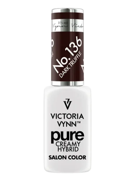 Victoria VYNN Pure dark chocolate truffle nails gel polish 136 dark truffle