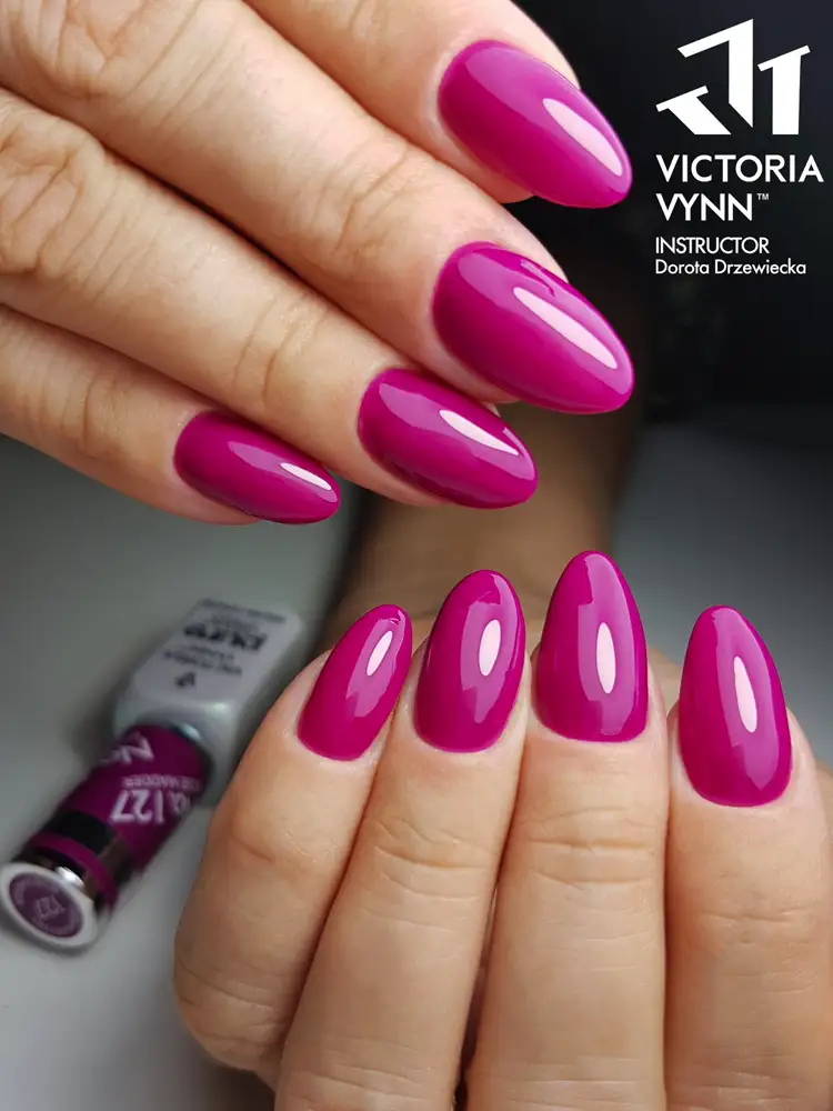Pure Creamy Hybrid Gel Polish No. 127 Rose Madder 4 victoria vynn pure violet pink gel polish rose madder no. 127 pure creamy