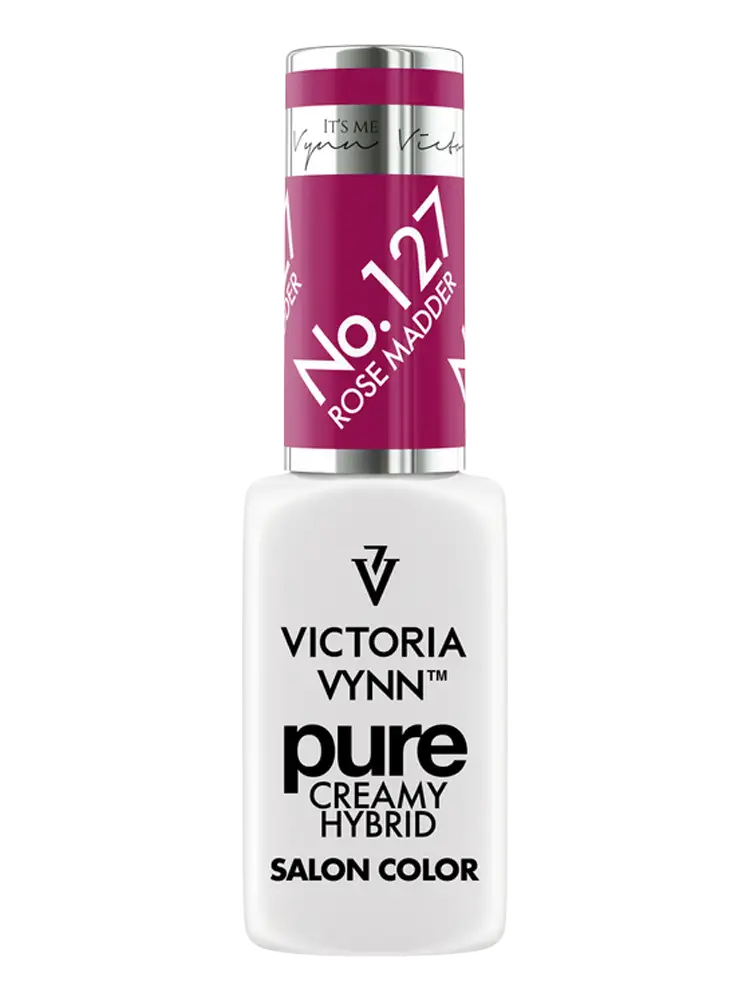 Pure Creamy Hybrid Gel Polish No. 127 Rose Madder 2 victoria vynn pure violet pink gel polish rose madder no. 127 pure creamy