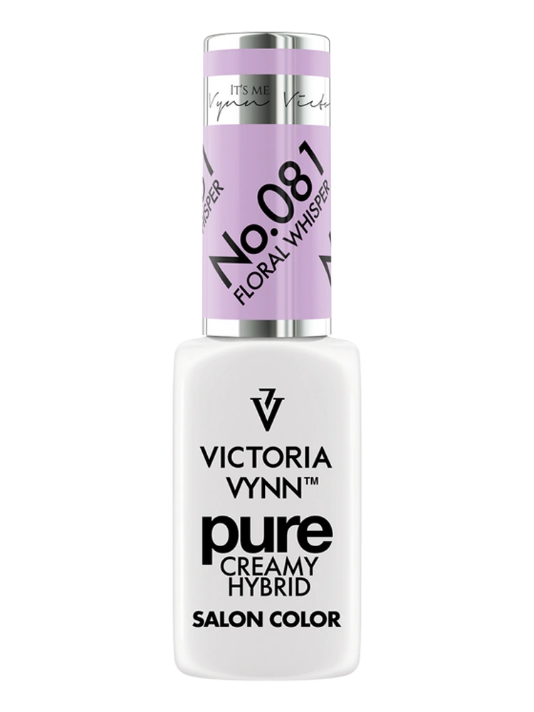 Pure Creamy Hybrid Gel Polish No. 081 Floral Whisper 2 Best Pastel Violet Nails Victoira VYNN Pure Creamy Hybrid 081 Floral Whisper