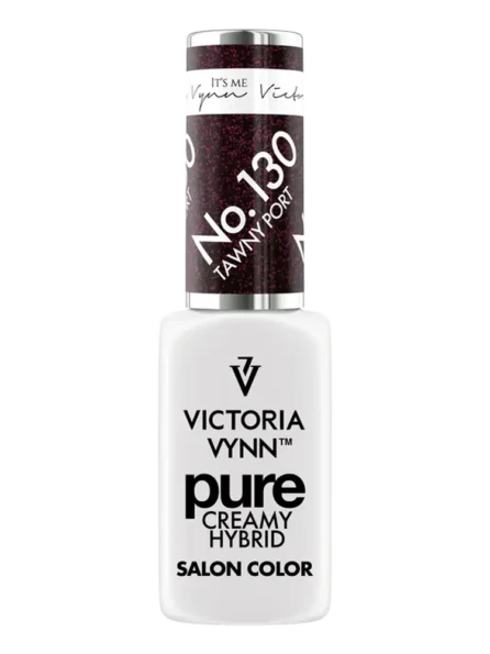 Victoria vynn pure creamy sparkling burgundy nails tawny port no. 130