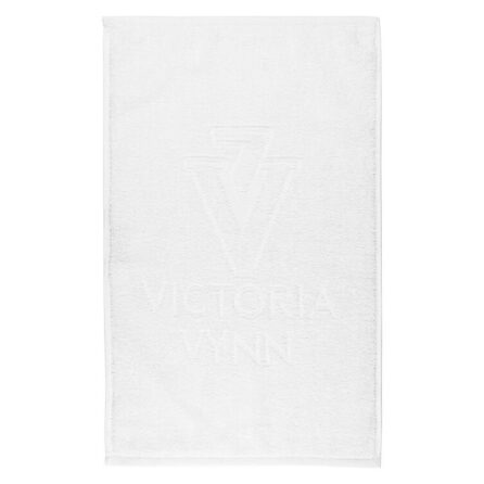 Victoria Vynn White Towel With White Logo