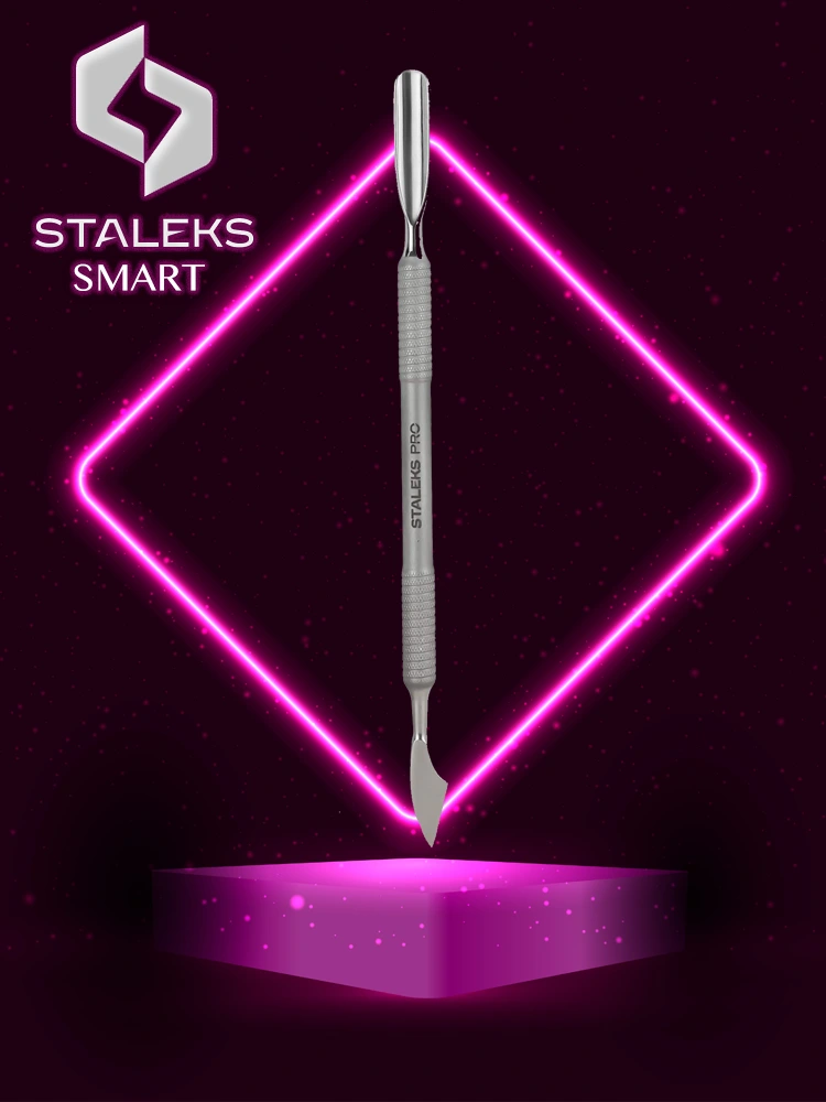Best Cuticle Pusher and cleaner Tool Staleks Smart 50 Type 2 Rounded Pusher and cleaner