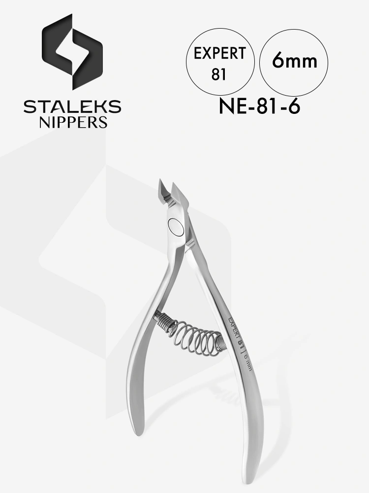 Staleks Expert 81 6mm Professional Cuticle Nippers 6 Staleks Best Cuticles Clipper Expert 81 6mm 1 1