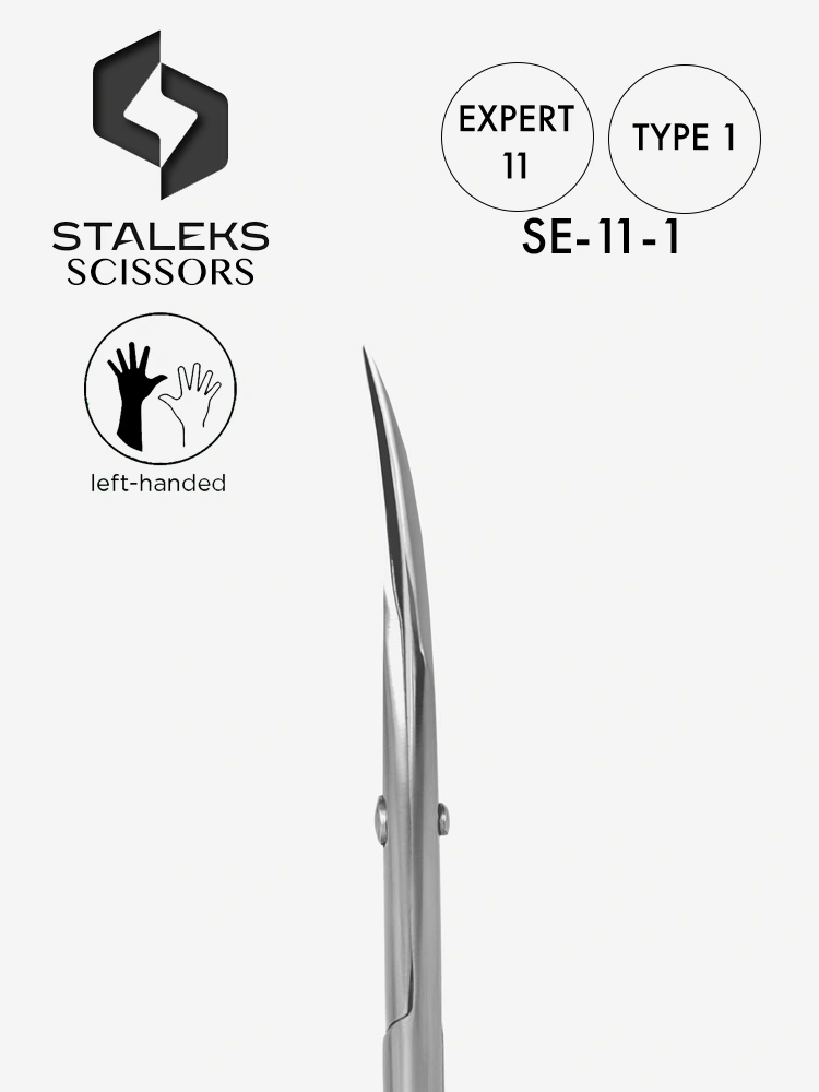 Staleks Best left handed cuticle scissors Expert 11 Type 1.