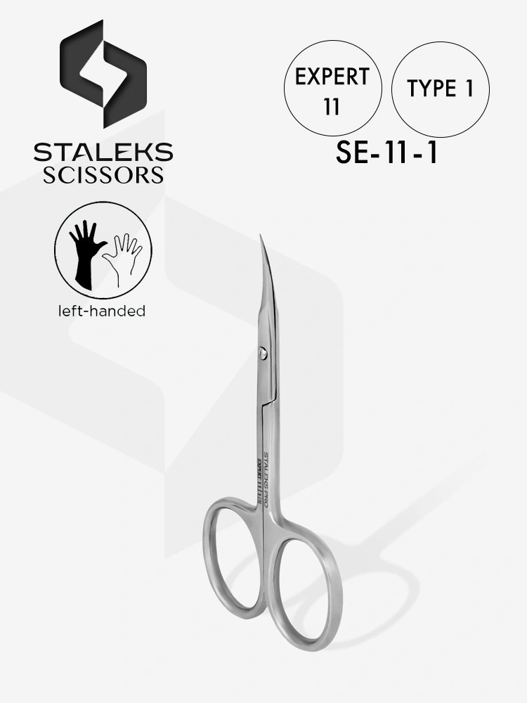 Staleks Best left handed cuticle scissors Expert 11 Type 1