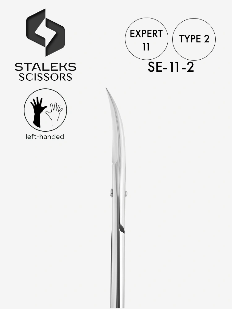 Staleks Best left handed cuticle scissors Expert 11 Type 2 1 2
