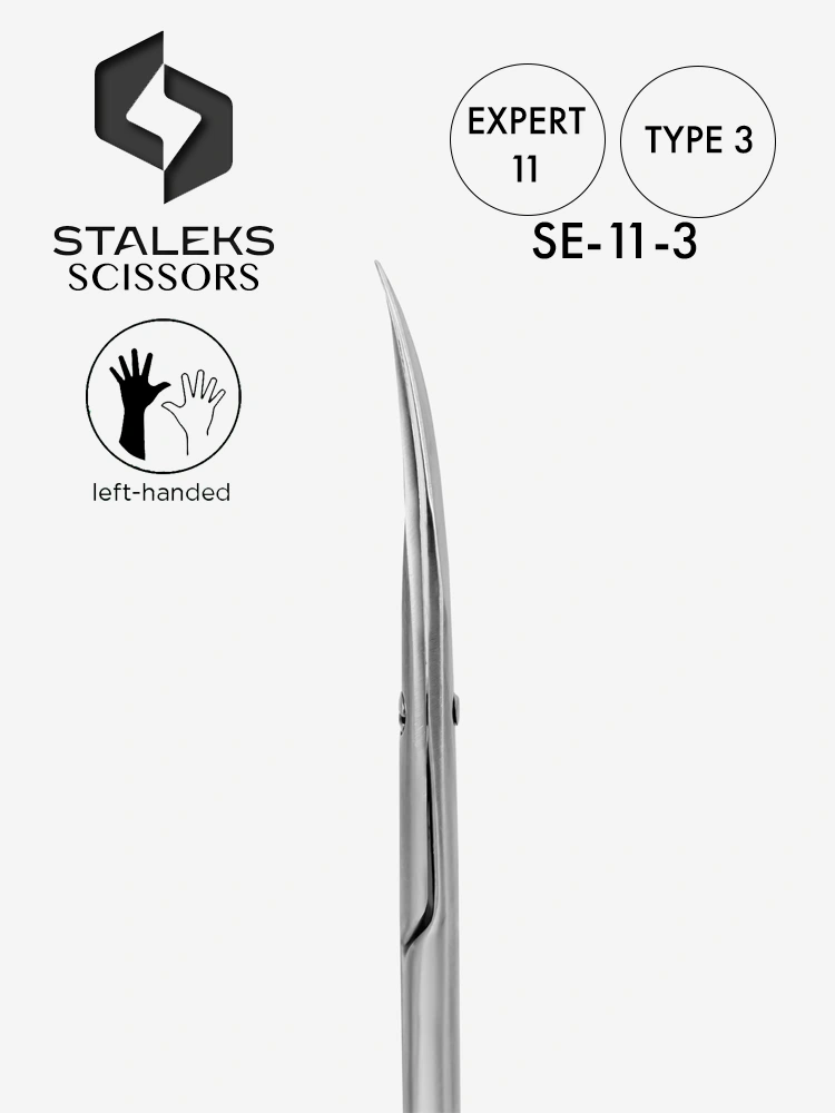 Staleks Best left handed cuticle scissors Expert 11 Type 3 1 1