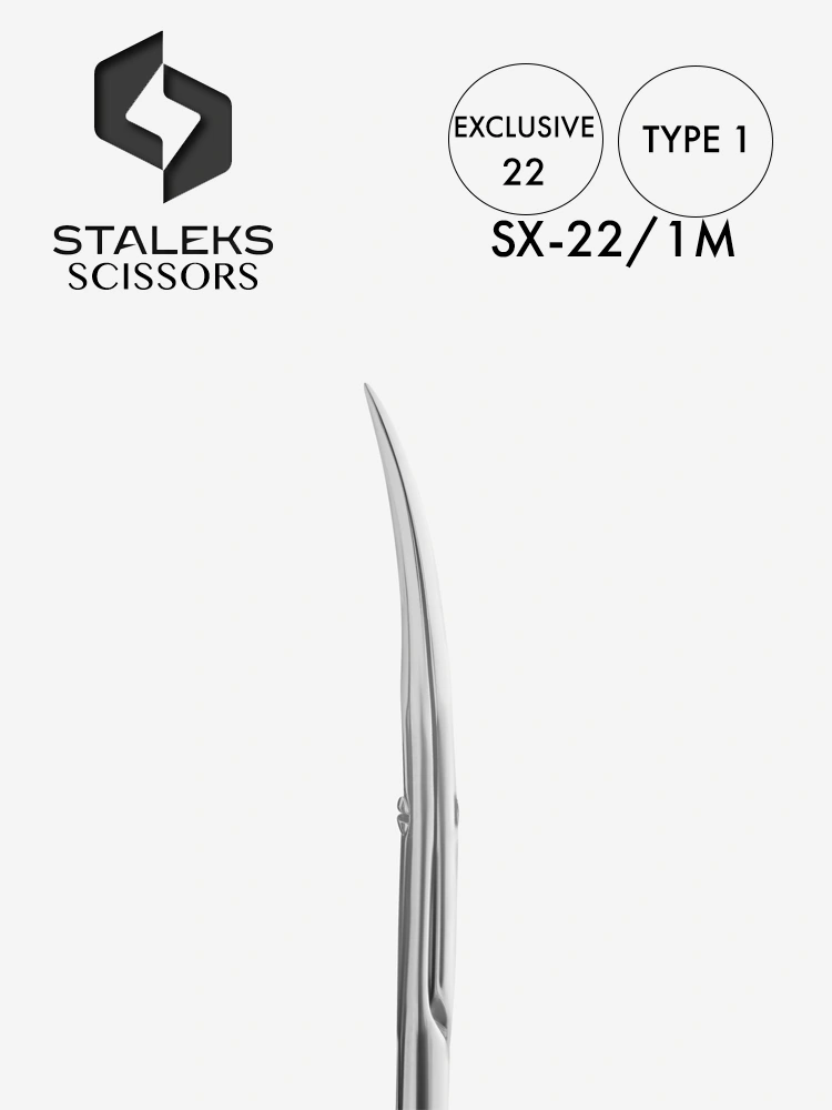 Staleks High Quality Cuticle Scissors Exclusive 22 Type 1 1 1