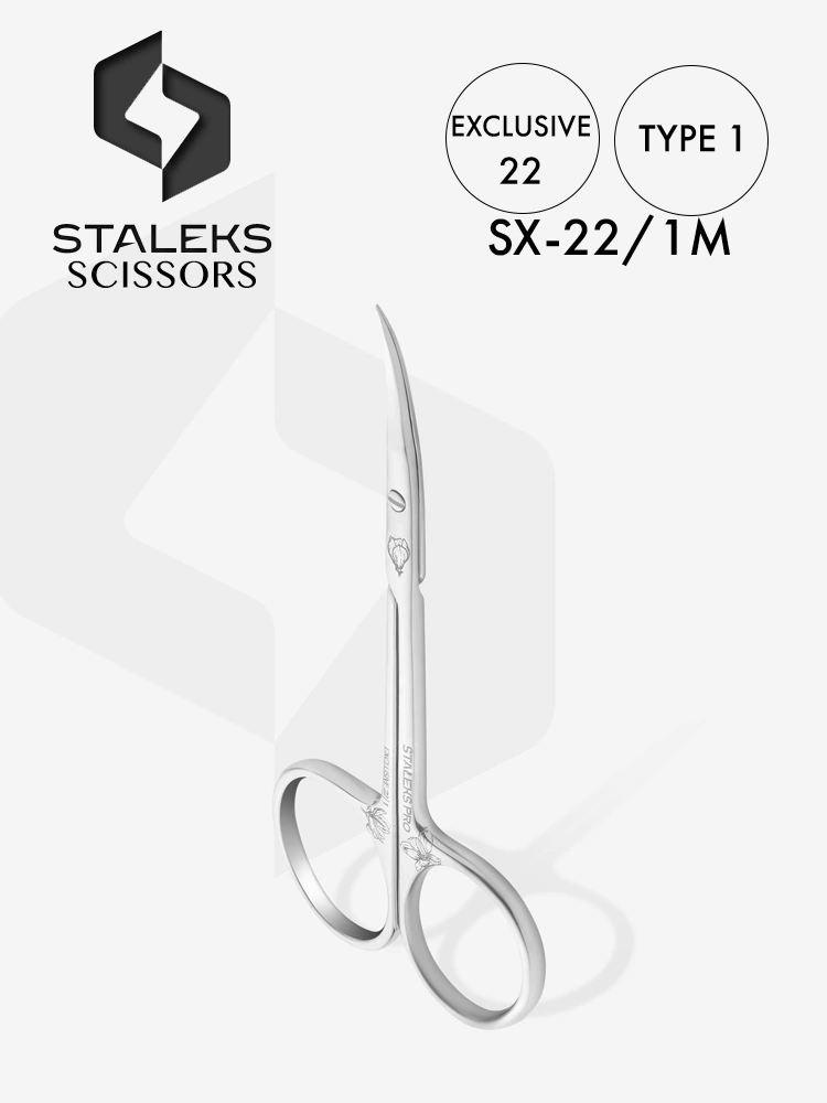 Staleks High Quality Cuticle Scissors Exclusive 22 Type 1 1 2