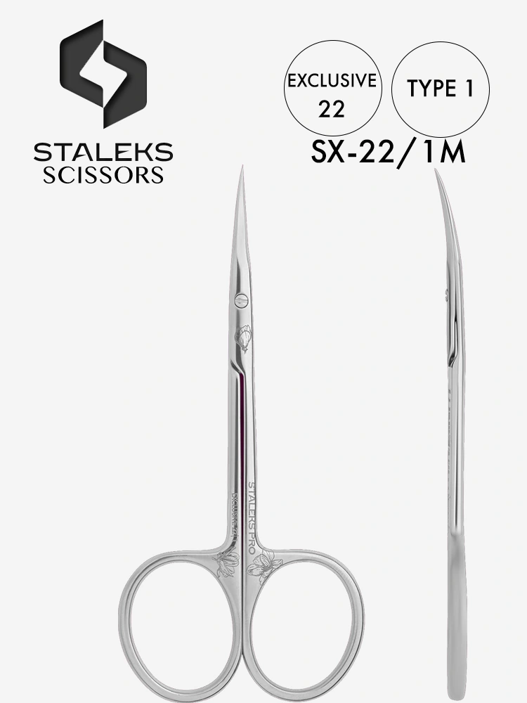 Staleks High Quality Cuticle Scissors Exclusive 22 Type 1