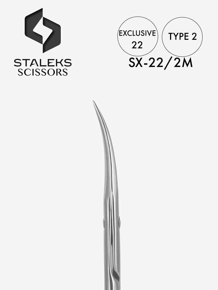 Staleks High Quality Cuticle Scissors Exclusive 22 Type 2 1 1