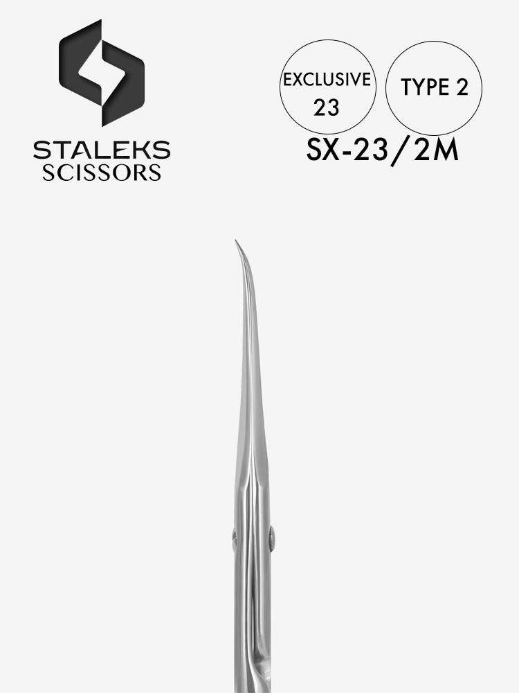 Staleks Exclusive 23 Professional Cuticle Scissors (Magnolia Design) 6 Staleks High Quality Cuticle Scissors Exclusive 23 Type 2 1 1