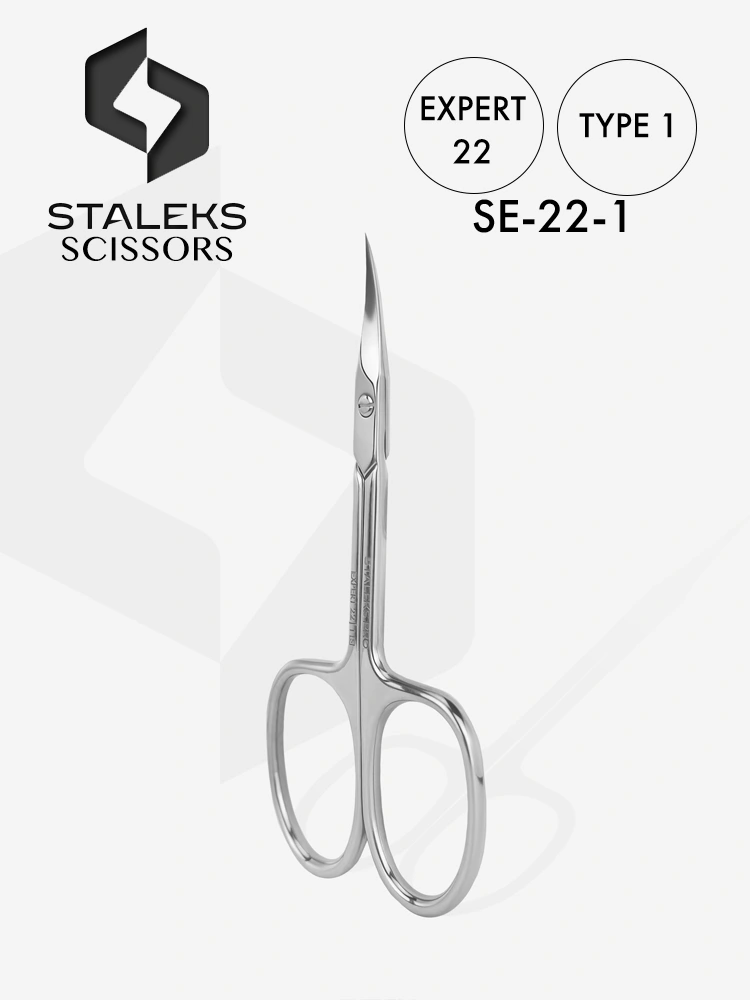 Staleks Russian Cuticle Scissors Expert 22 Type1 1 2