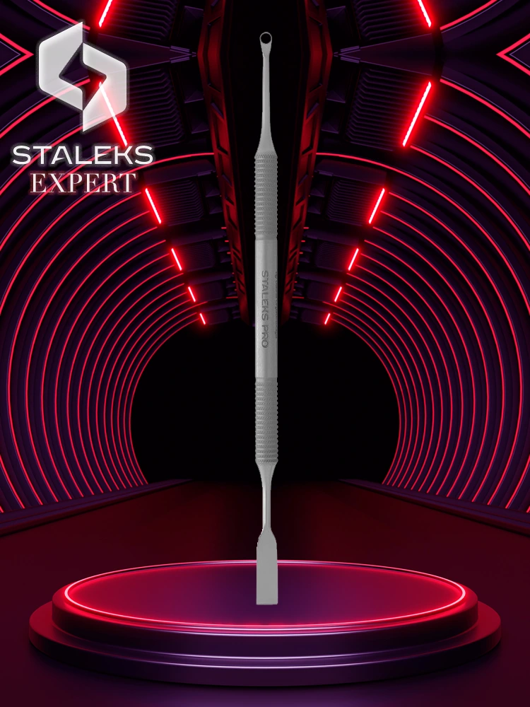 Staleks Expert 51 Type 1 Professional Straight Flat Manicure Pusher & Loop Pusher 2 Staleks Best Professional Nail Cuticle Pusher and Loop Pusher Type 1 1 3
