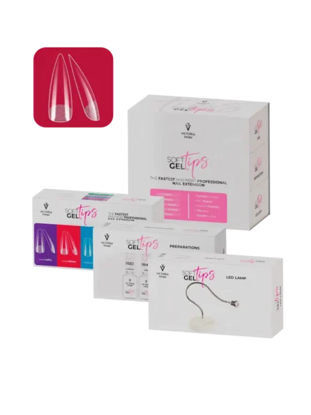 soft gel tips long stiletto kit